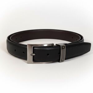 Nike Reversible Leather Belt Black Brown Swoosh Logo Size 32 Dress Casual